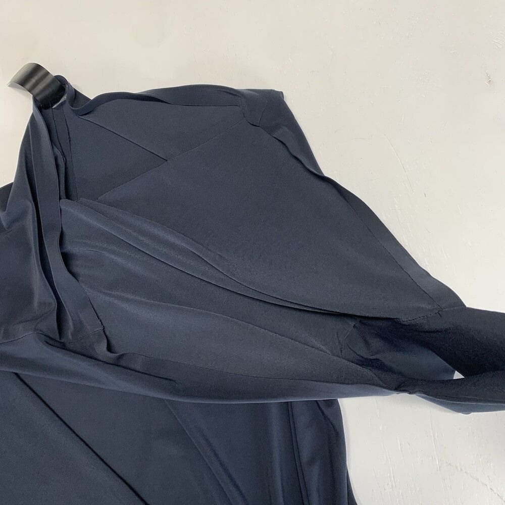 Norma Kamali Women’s Halterneck Maxi Dress Size L (40) Super Soft Deep Blue - Picture 8 of 12